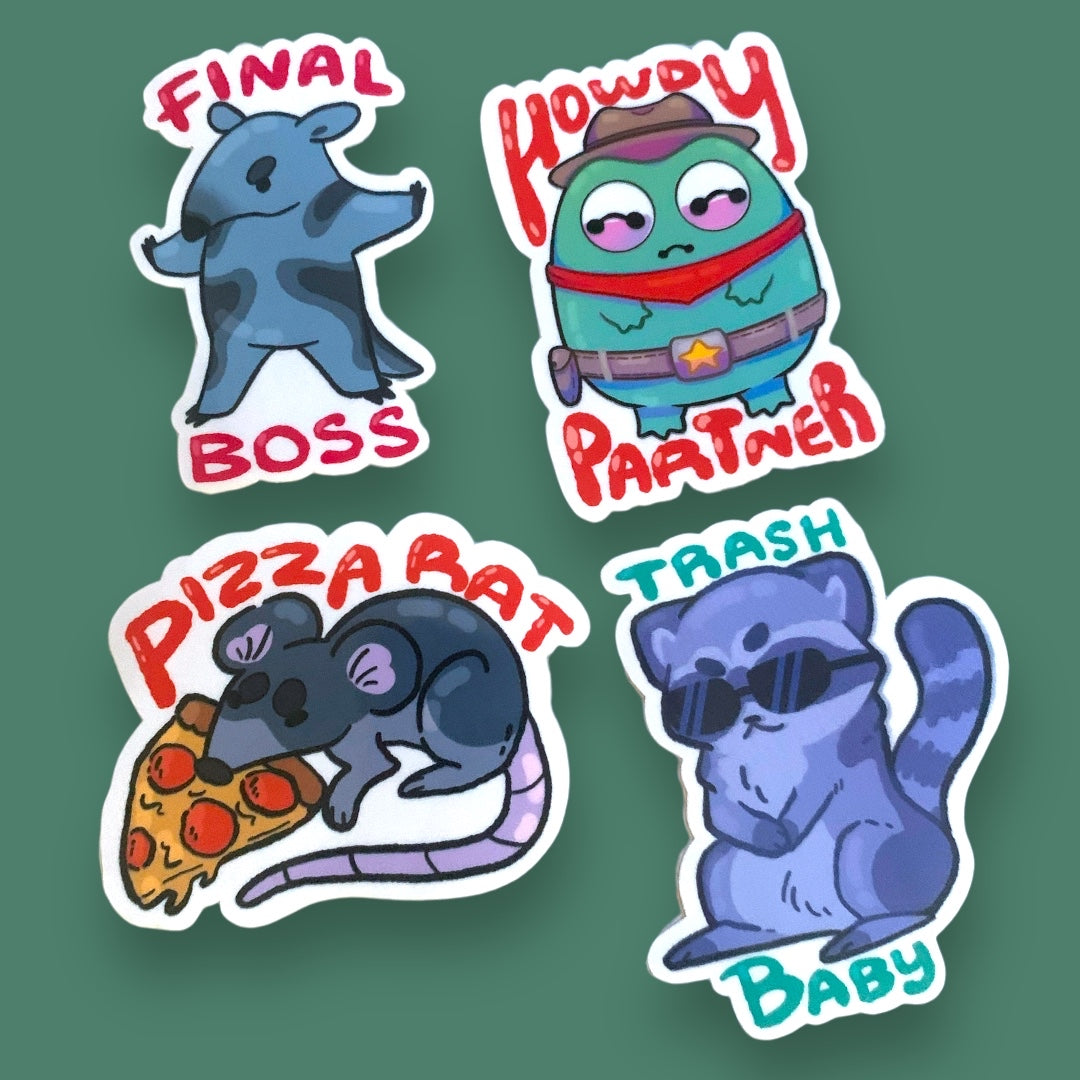 Cute Animal Sticker Set