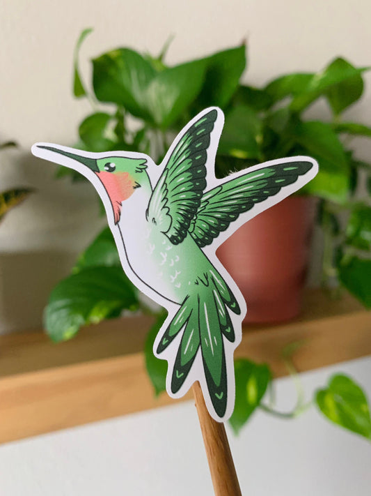 Hummingbird Die-Cut Sticker