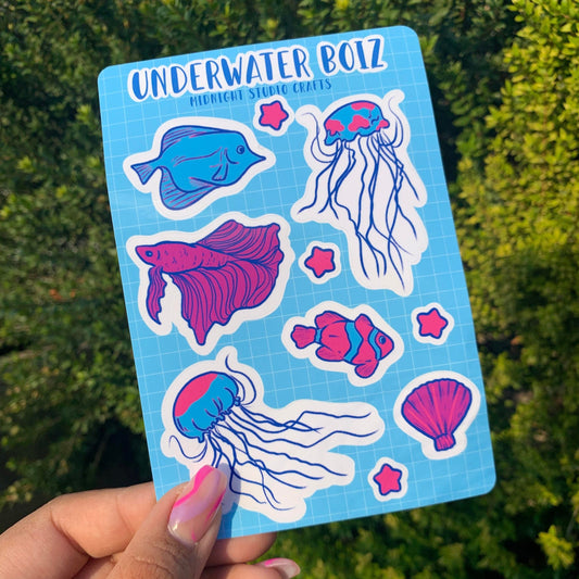 Underwater Boiz Sticker Sheet