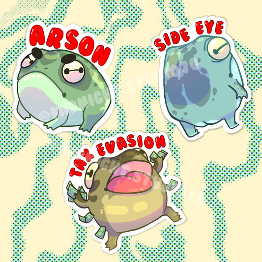 Desert Frog Stickers